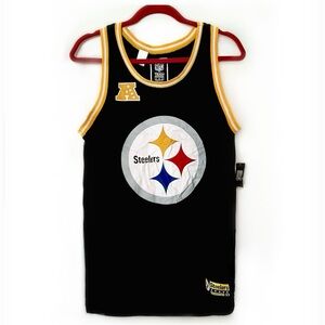 NFL Team Apparel Black and Yellow Trim Jersey